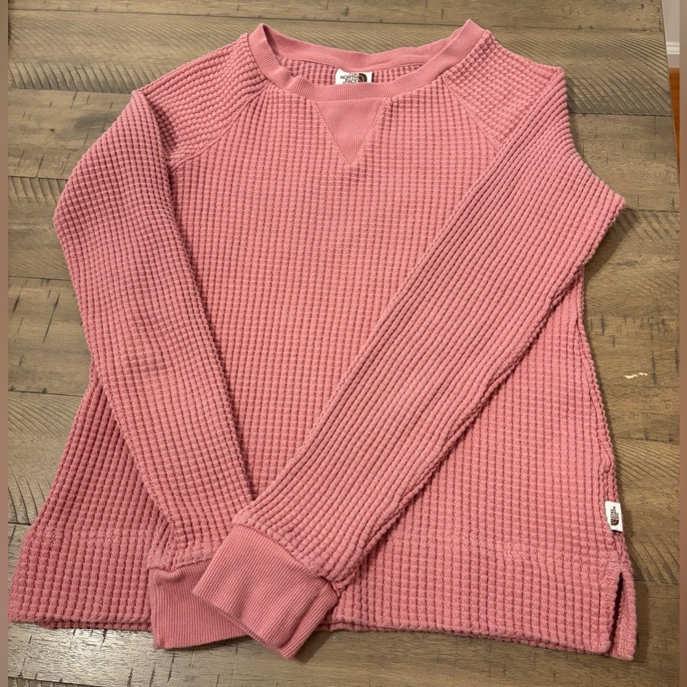 The North Face Pink Textured Knit Top
